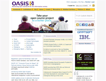 Tablet Screenshot of oasis-open.org